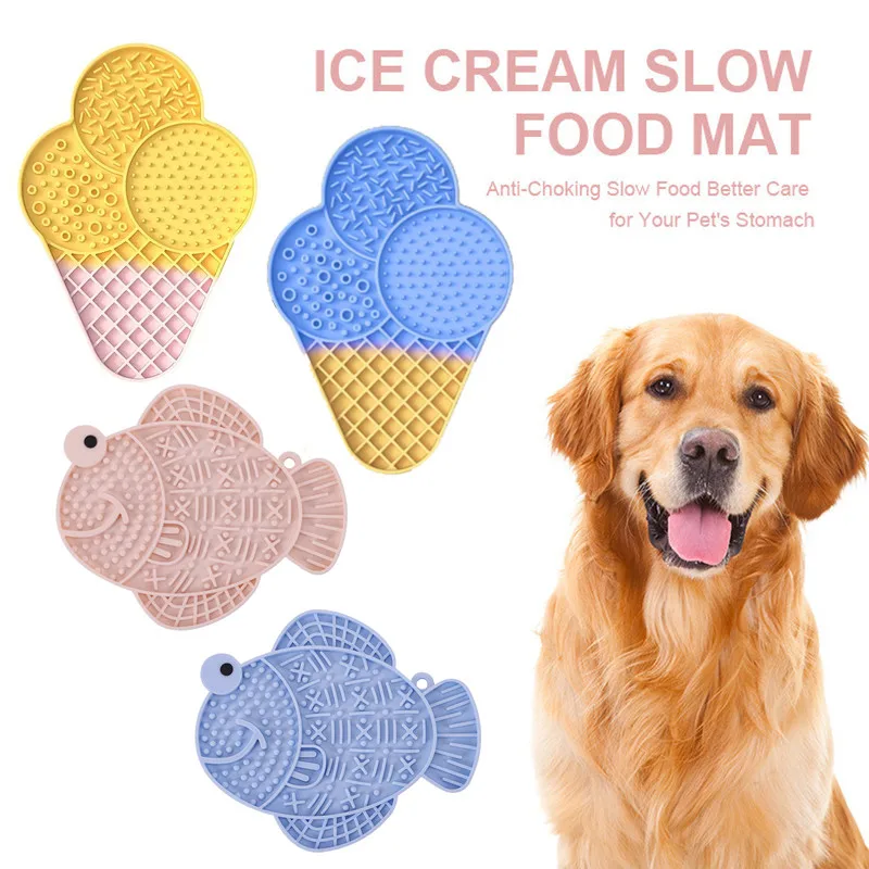 tapete de silicone para alimentação lenta