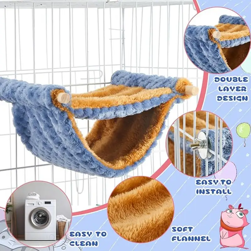 Rede para Hamster de Pelúcia para Gaiola Tamanho S (17x17x10 cm) - Image 6