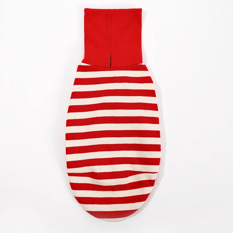 Roupa Listrada Vermelha para Cães e Gatos de Pequeno Porte - Imagem 3