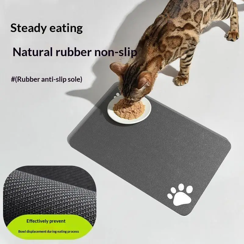 Tapete para Comida e Água de Cães e Gatos de Borracha Antiderrapante - Image 4