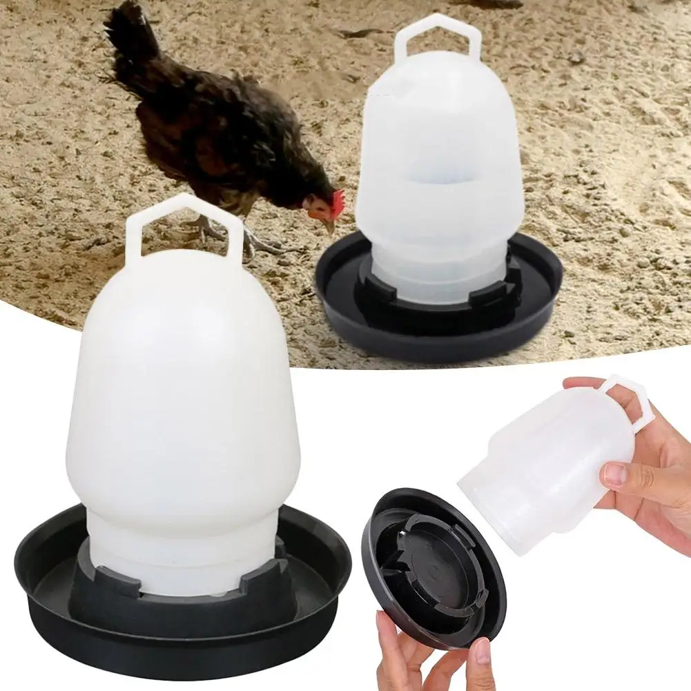 Bebedouro Automático para Aves de Plástico Branco 11,5x14,5 cm - Imagem 5