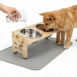 comedouro elevado para cães e gatos pequenos