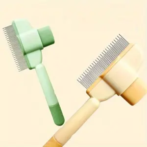 escova autolimpante para gatos e cães