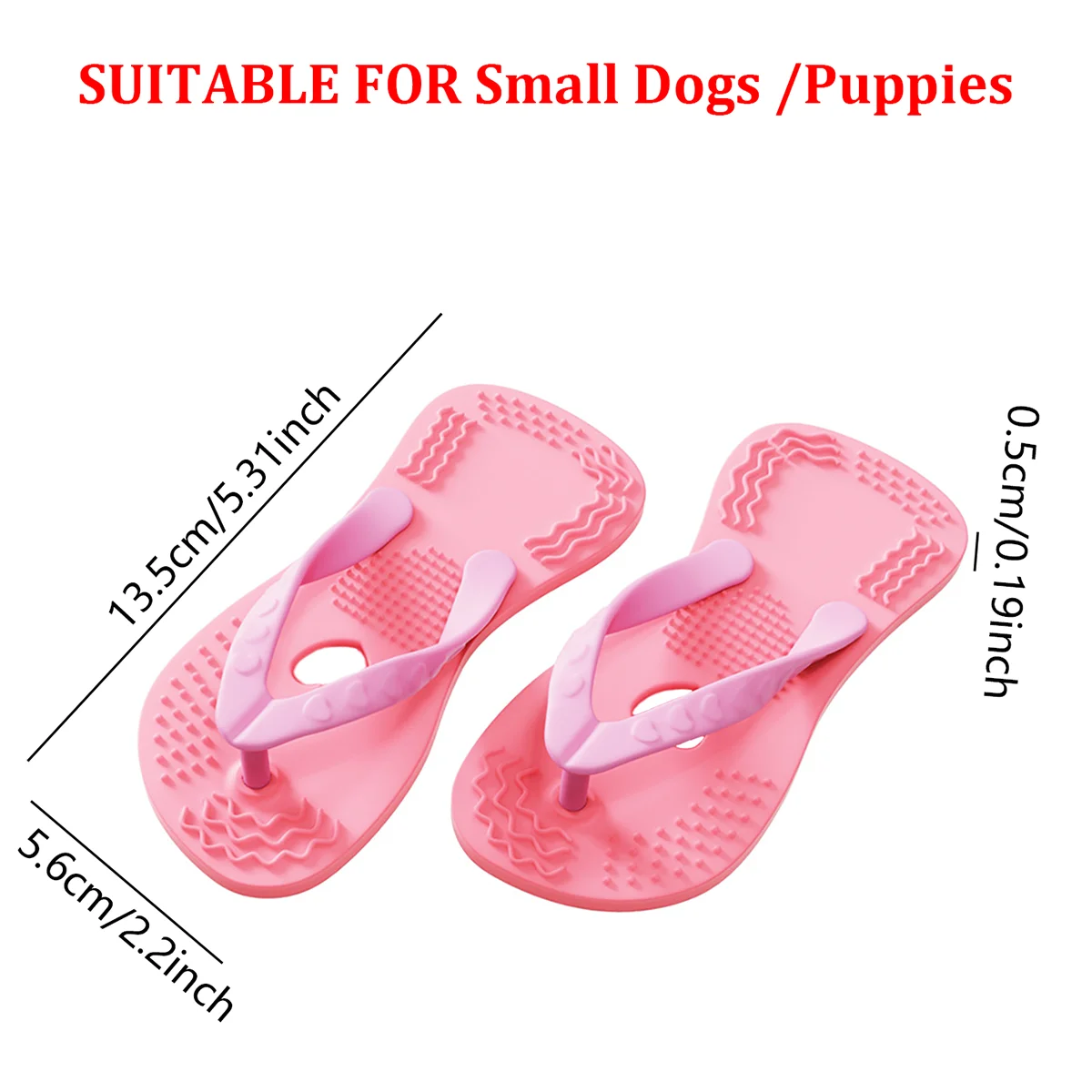 Brinquedo para Filhotes de Borracha em Forma de Pantufa 13,5 cm - Imagem 2