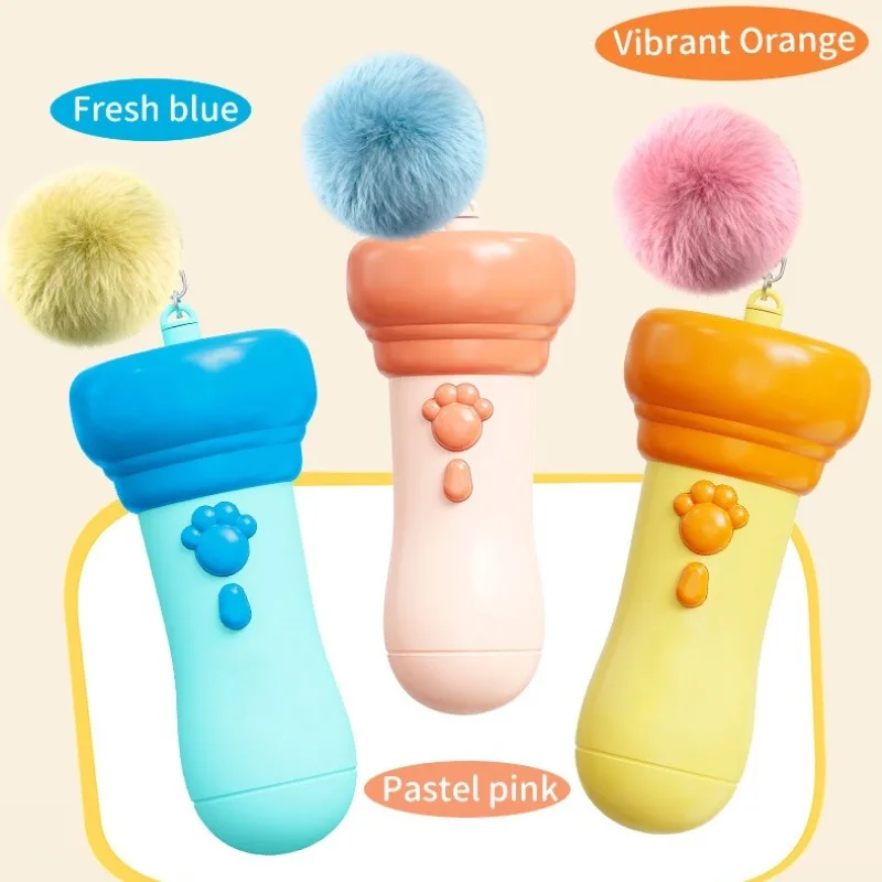 Varinha Elétrica para Gatos com Lançador Retrátil e Estampa de Pata - Imagem 6