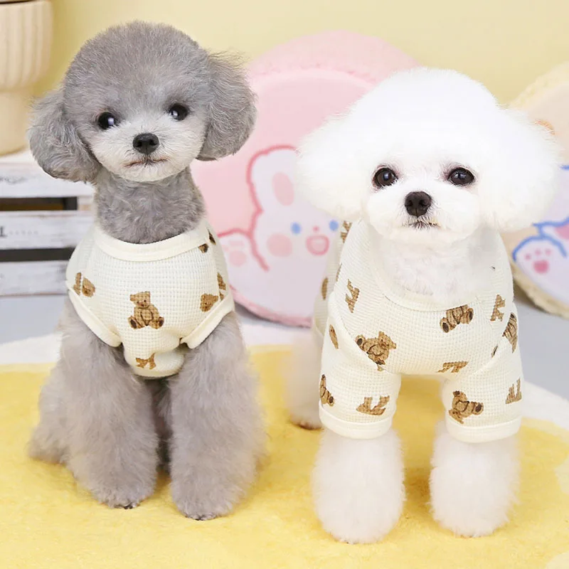Pijama Sem Mangas para Cães e Gatos de Poliéster com Estampa Animal - Imagem 4