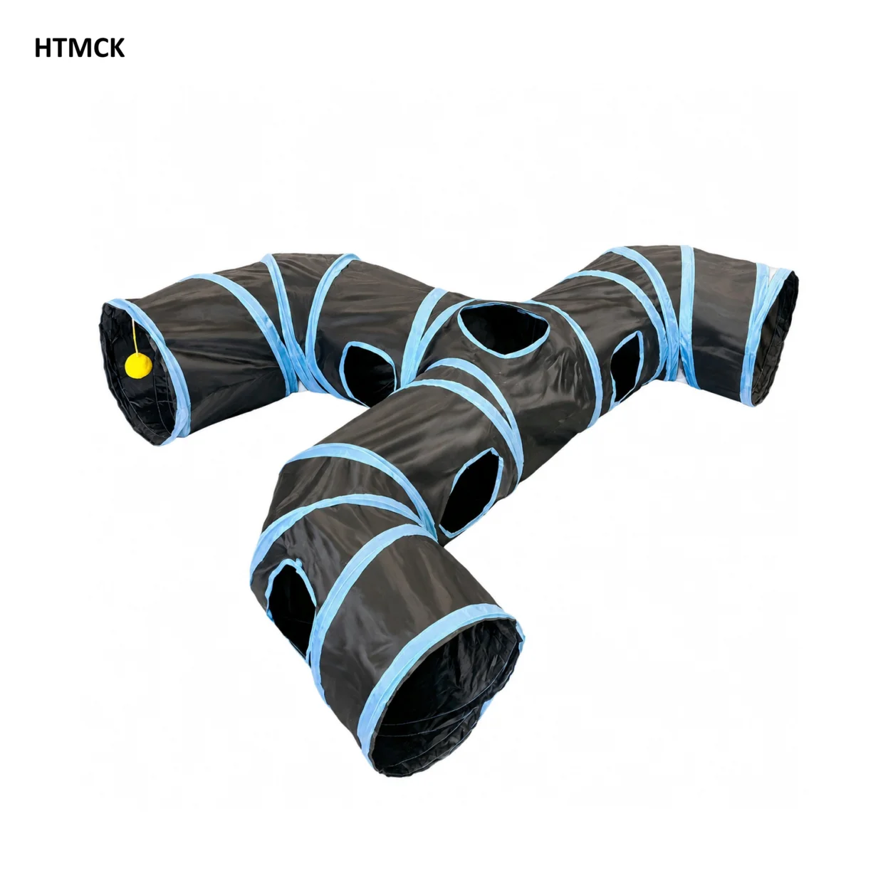 brinquedo túnel para gatos 4 vias dobrável