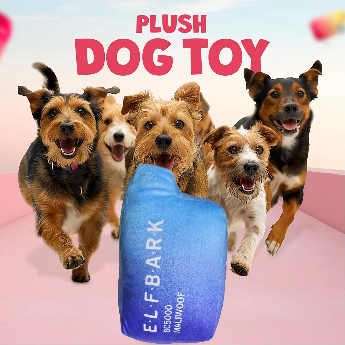 Brinquedo de Pelúcia para Cães com Squeaker de 19 cm - Imagem 2