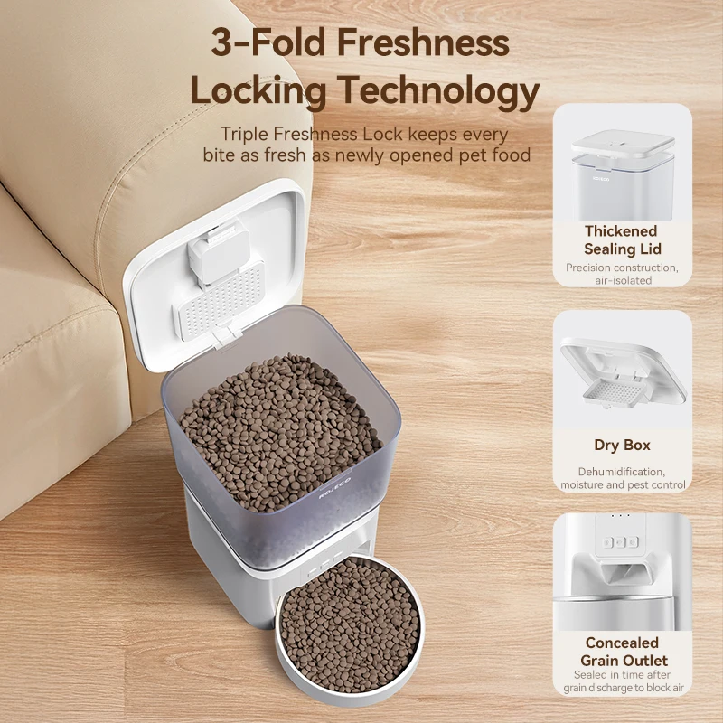 Rojeco Alimentador Automático para Cães e Gatos Wi-Fi 4.5L - Image 5