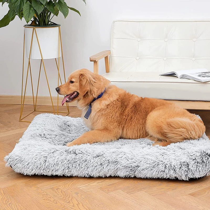 Cama Soft para Cães e Gatos de Fibra e Algodão com Fundo Antiderrapante - Image 2