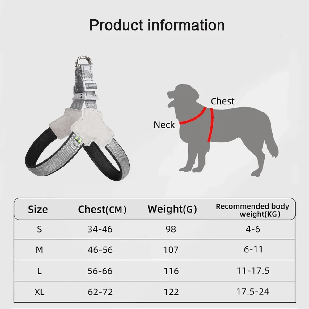 Peitoral para Cães Pequenos e Médios de Nylon com Faixa Refletiva - Imagem 6