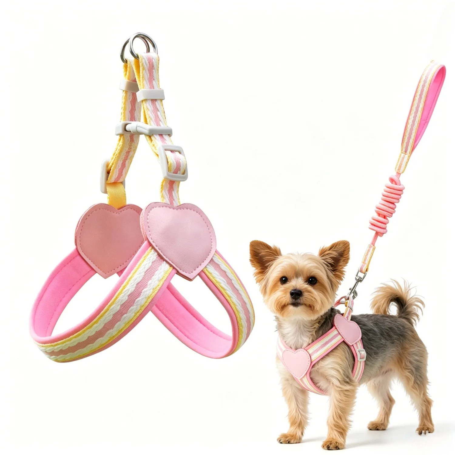 peitoral e guia para cães pequenos