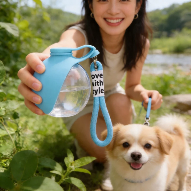 Garrafa de Água para Cães 285 ml com Tigela Removível Antivazamento - Imagem 2