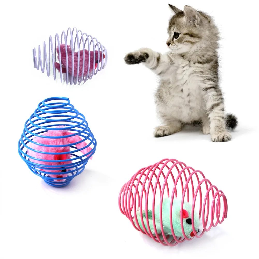 Brinquedo para Gatos Bolas com Ratos Enjaulados Interativo - Imagem 2