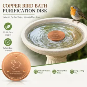 purificador de cobre para bebedouro de pássaros