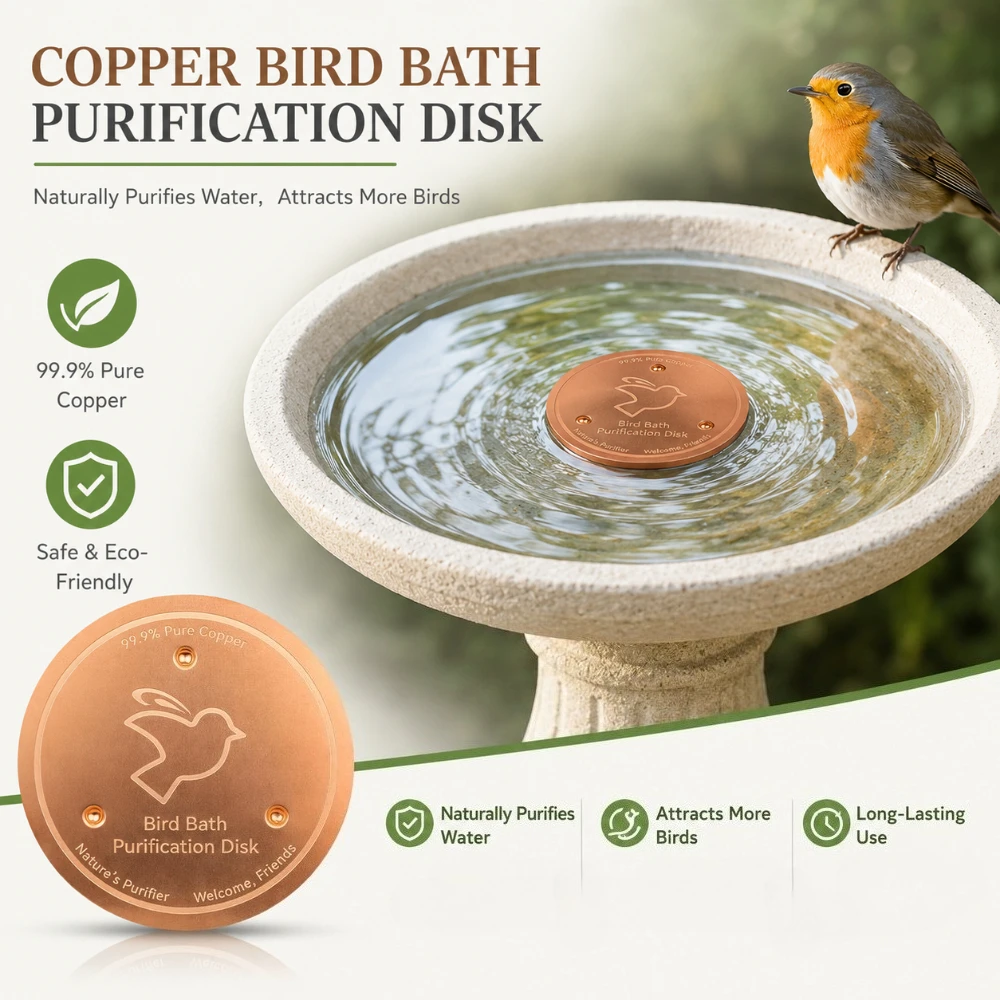 purificador de cobre para bebedouro de pássaros