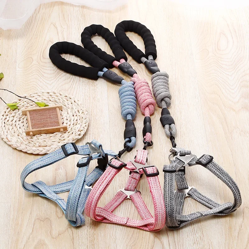 Conjunto Coleira e Guia para Cães e Gatos Ajustável 1,2 m - Imagem 4