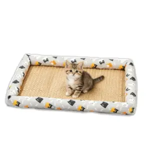 cama de rattan para cães e gatos