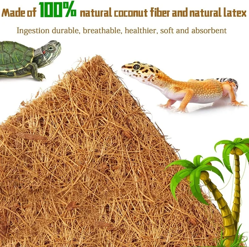 Tapete de Fibra de Coco para Répteis e Tartarugas Lavável - Imagem 3