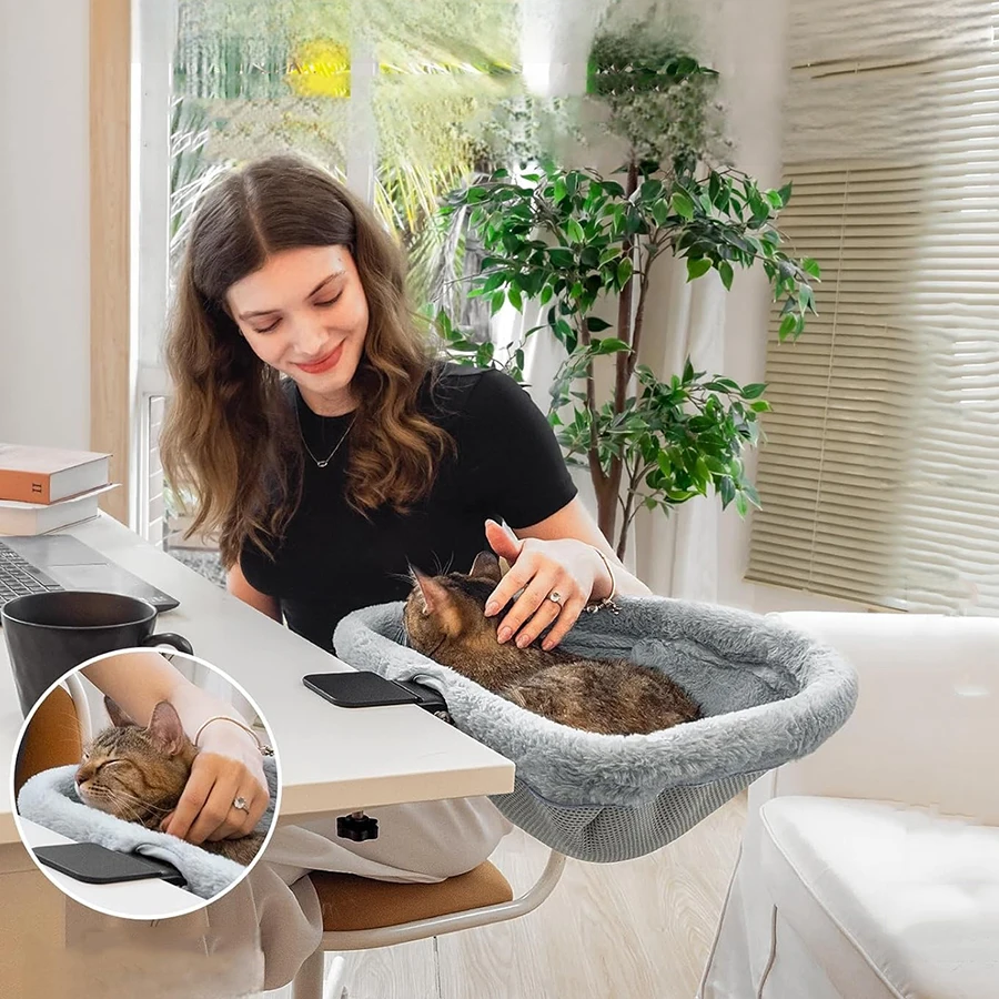 Cama de Mesa para Gatos Dobrável com Design Embutido - Imagem 3