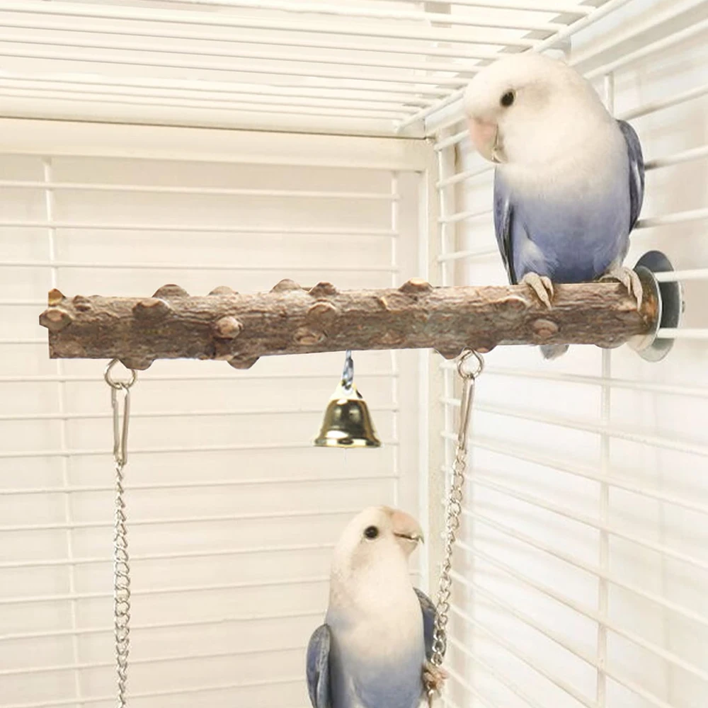 Ponte Suspensa para Pássaros e Hamsters de Madeira com Fixação por Parafuso - Imagem 5