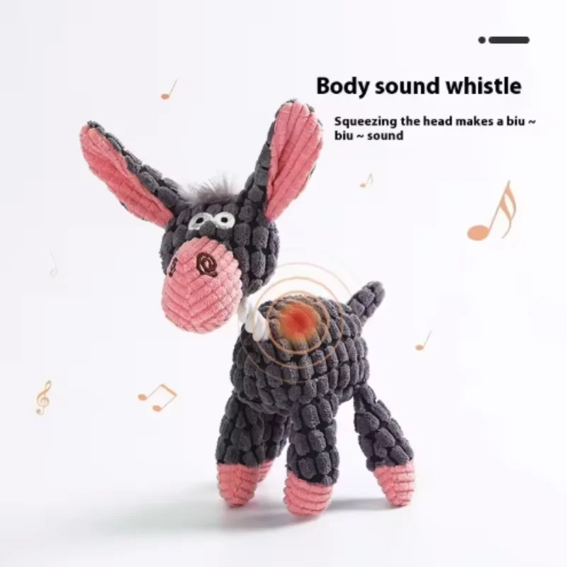 Brinquedo de Pelúcia com Apito para Cães Filhotes - Imagem 5