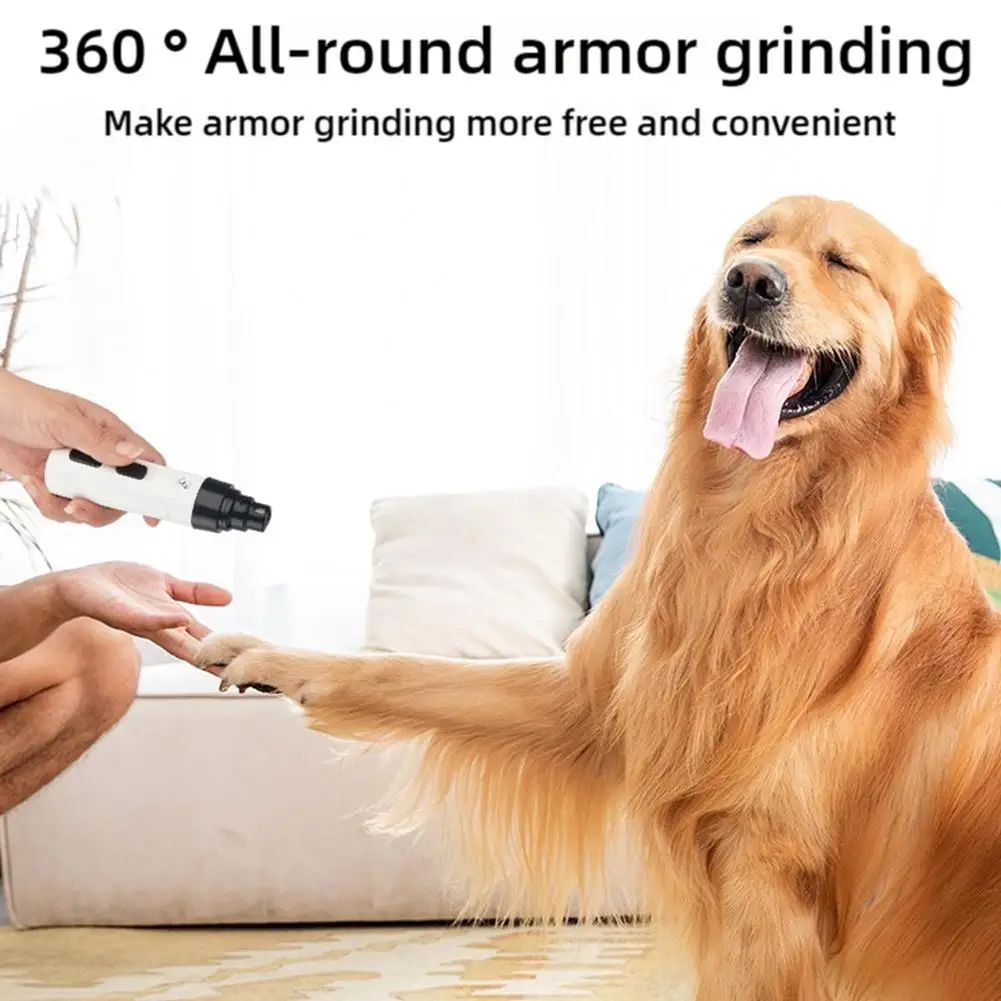 Moedor de Unhas Elétrico para Cães e Gatos Recarregável USB - Imagem 2