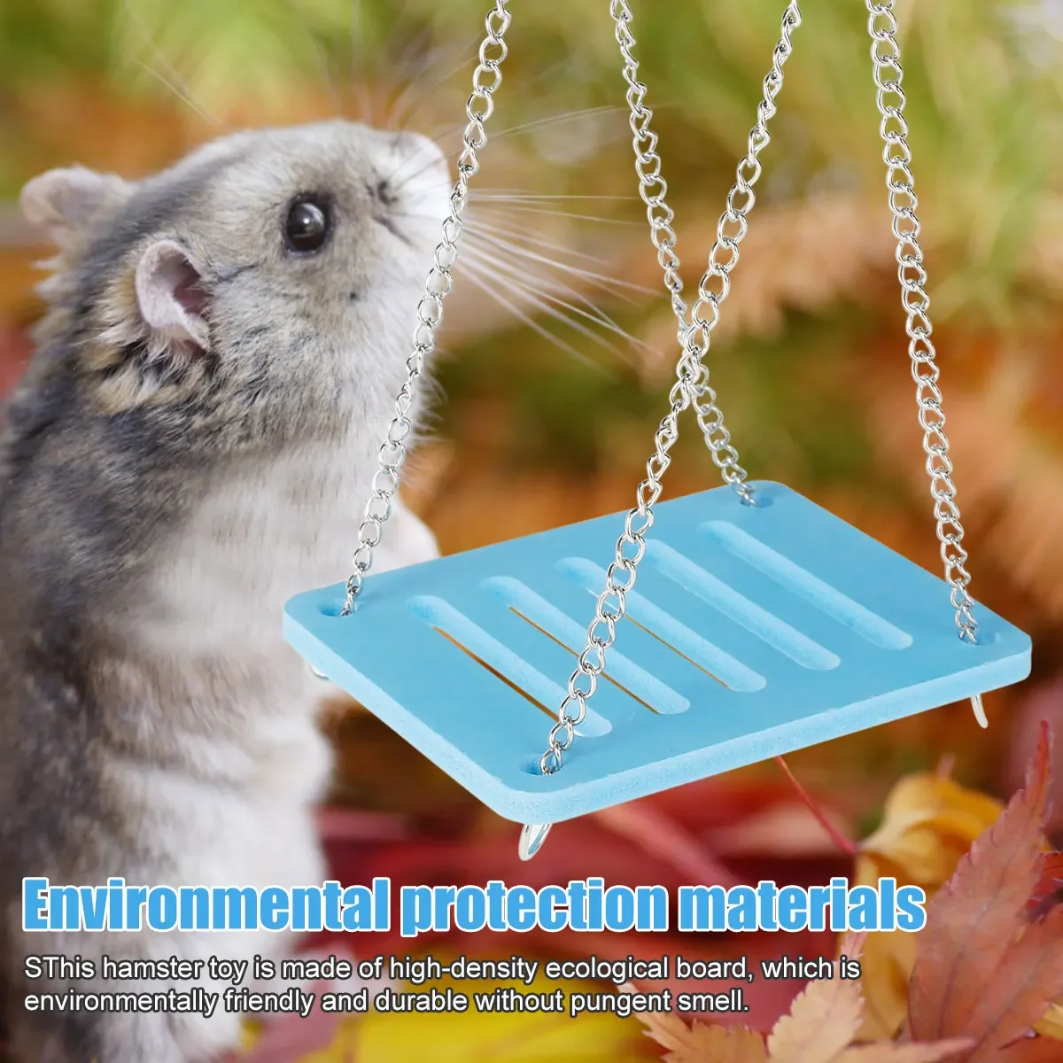 Kit Brinquedos para Hamster com Gangorra, Balanço e Escada - Imagem 2