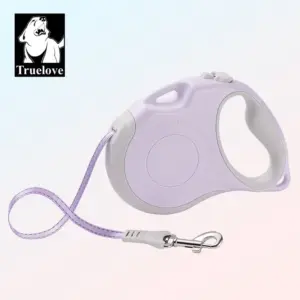 trela retrátil para cães de nylon