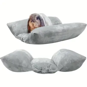 cama para coelho de pelúcia