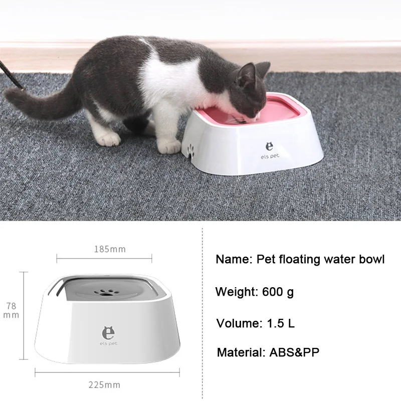 Tigela Flutuante para Cães e Gatos Sem Derramamento 1,5 L Roxa - Imagem 5