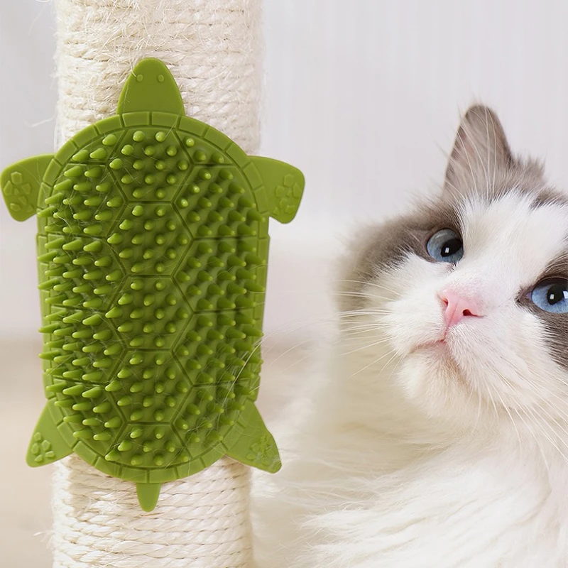 Escova de Canto para Gatos de Silicone com 26 cm para Parede - Imagem 3