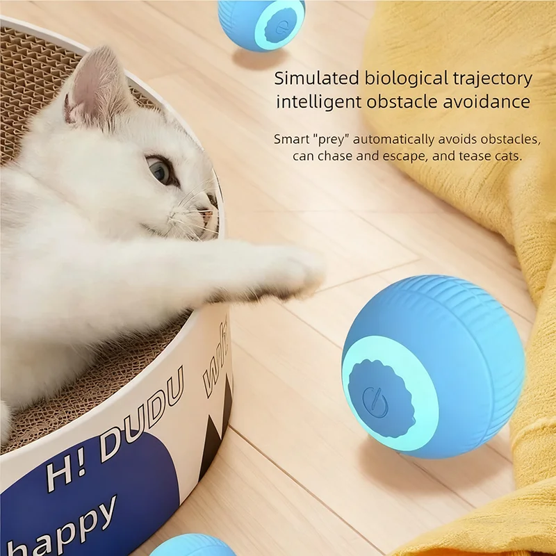 Bola Interativa para Gatos Elétrica com Rolagem Automática 4,3 cm - Imagem 4