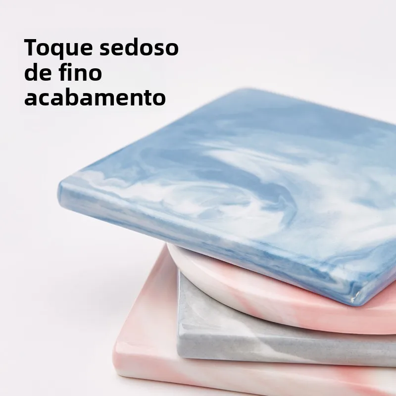 Placa de Resfriamento para Hamsters de Cerâmica com Efeito Mármore - Imagem 4