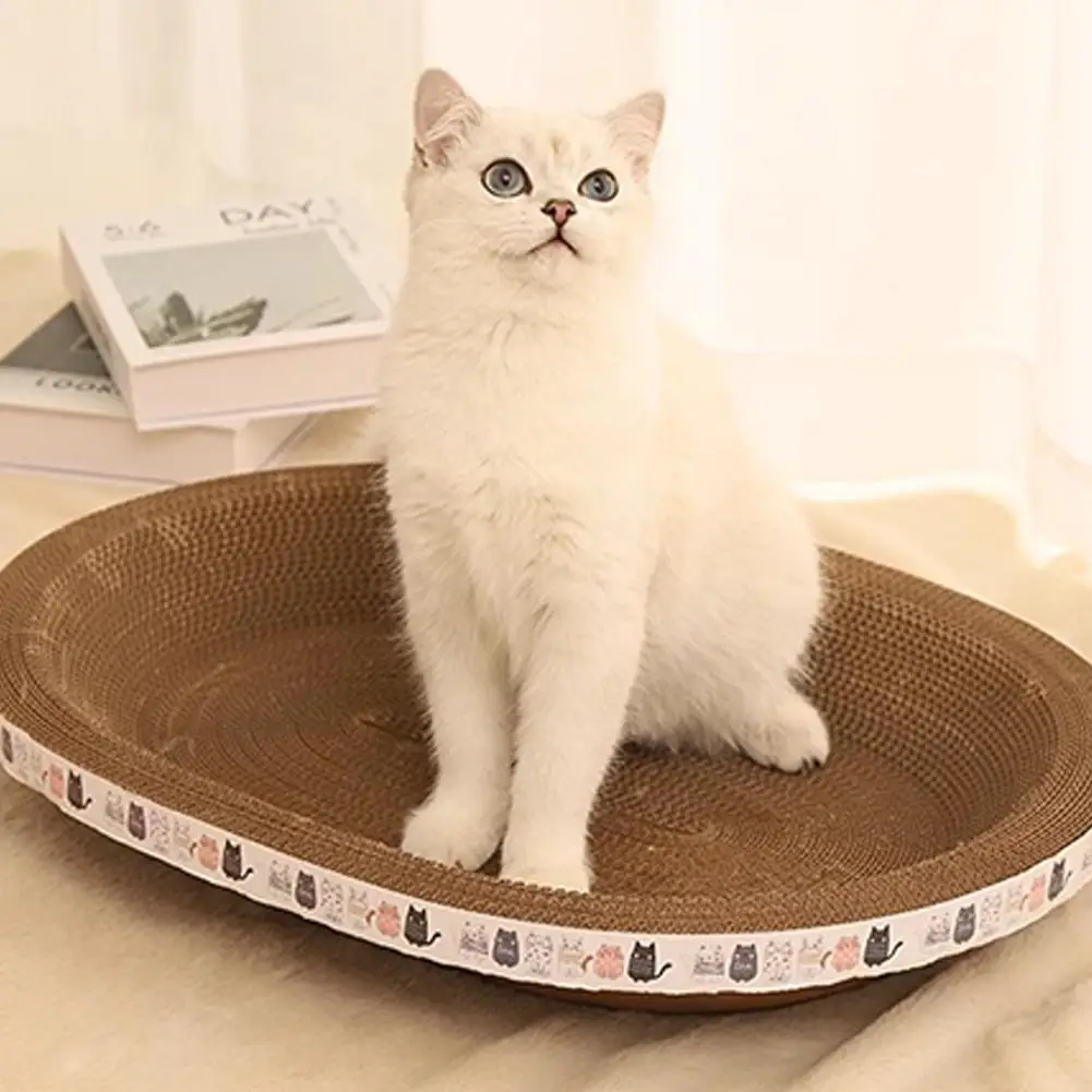 Cama Arranhador Redonda para Gatos de Papelão Ondulado Durável - Image 2