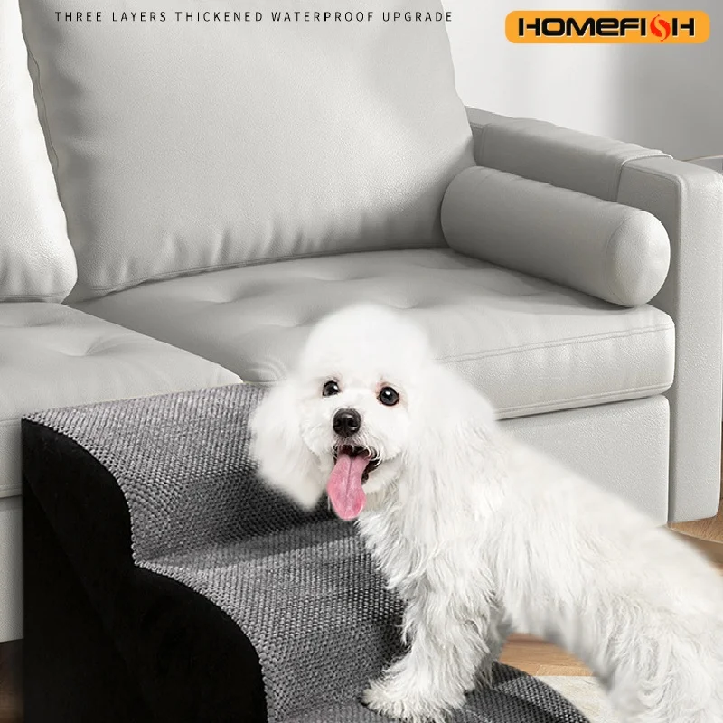 Escada Rampa para Cães e Gatos de Espuma Viscoelástica Lavável - Imagem 2