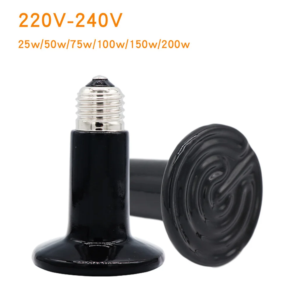 Lâmpada de Aquecimento para Répteis de Cerâmica 25W 220V com Emissor de Calor - Imagem 6