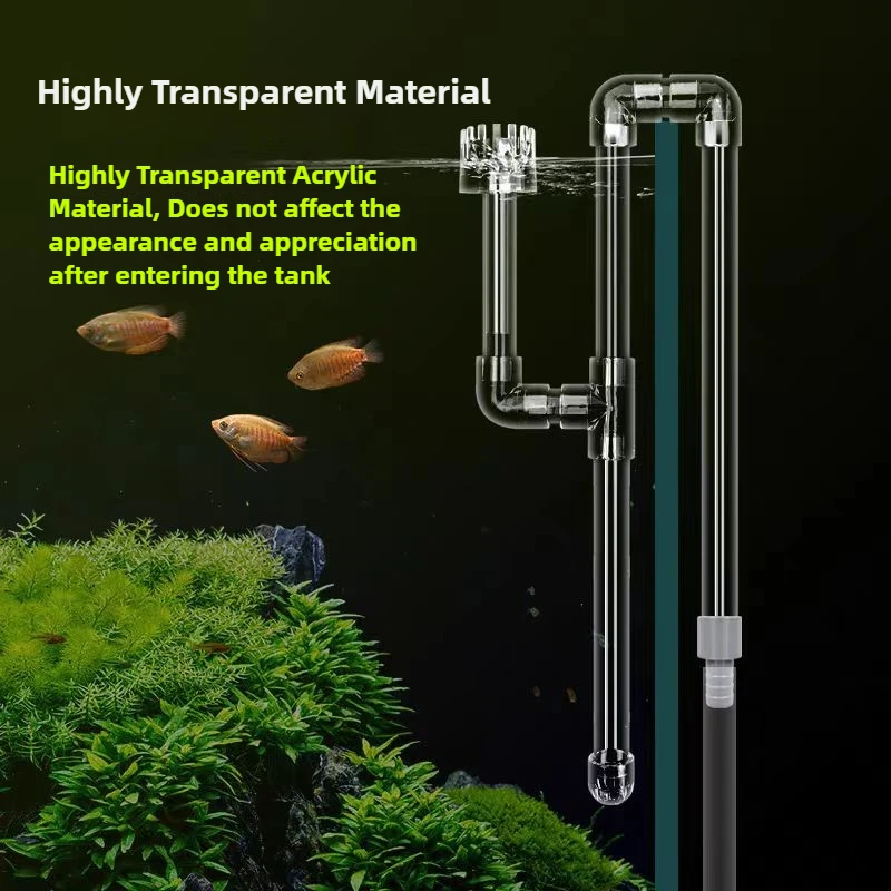 Tubo Lily Pipe para Aquário de Acrílico Transparente 50 cm - Imagem 3