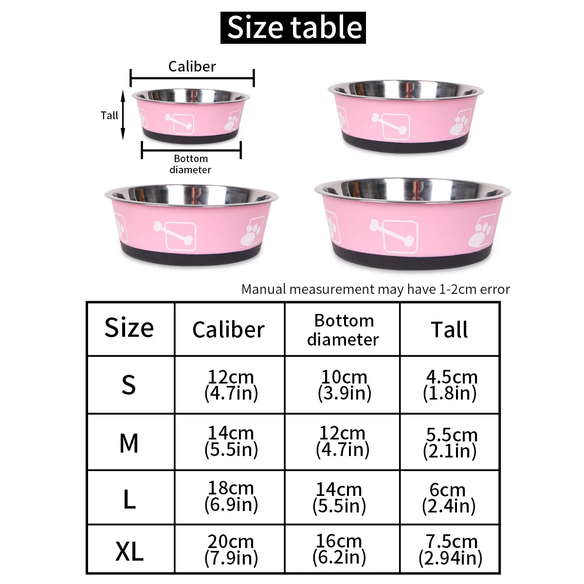 Tigela para Cães e Gatos de Aço Inoxidável com Base Antiderrapante - Imagem 6