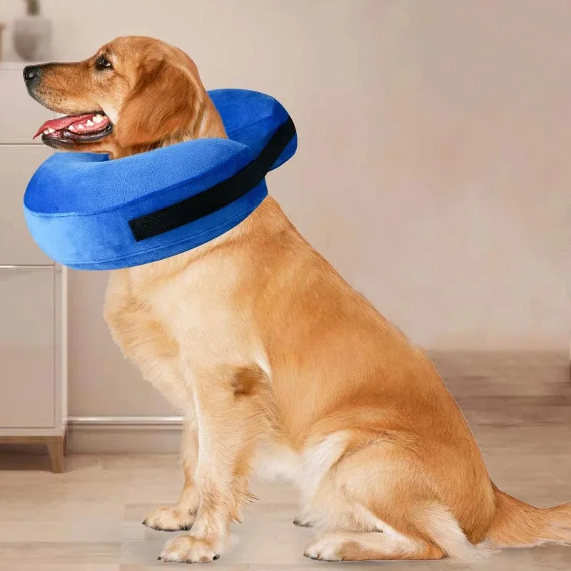 Coleira Inflável para Cães e Gatos de PVC com Ajuste de Pescoço - Imagem 2