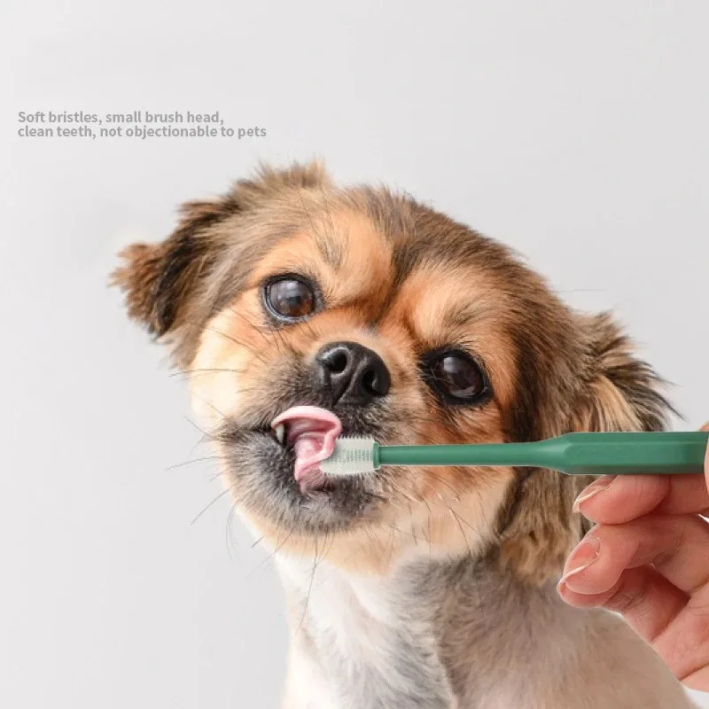Escova de Dentes 360 Graus para Cães e Gatos Limpeza da Boca - Imagem 3
