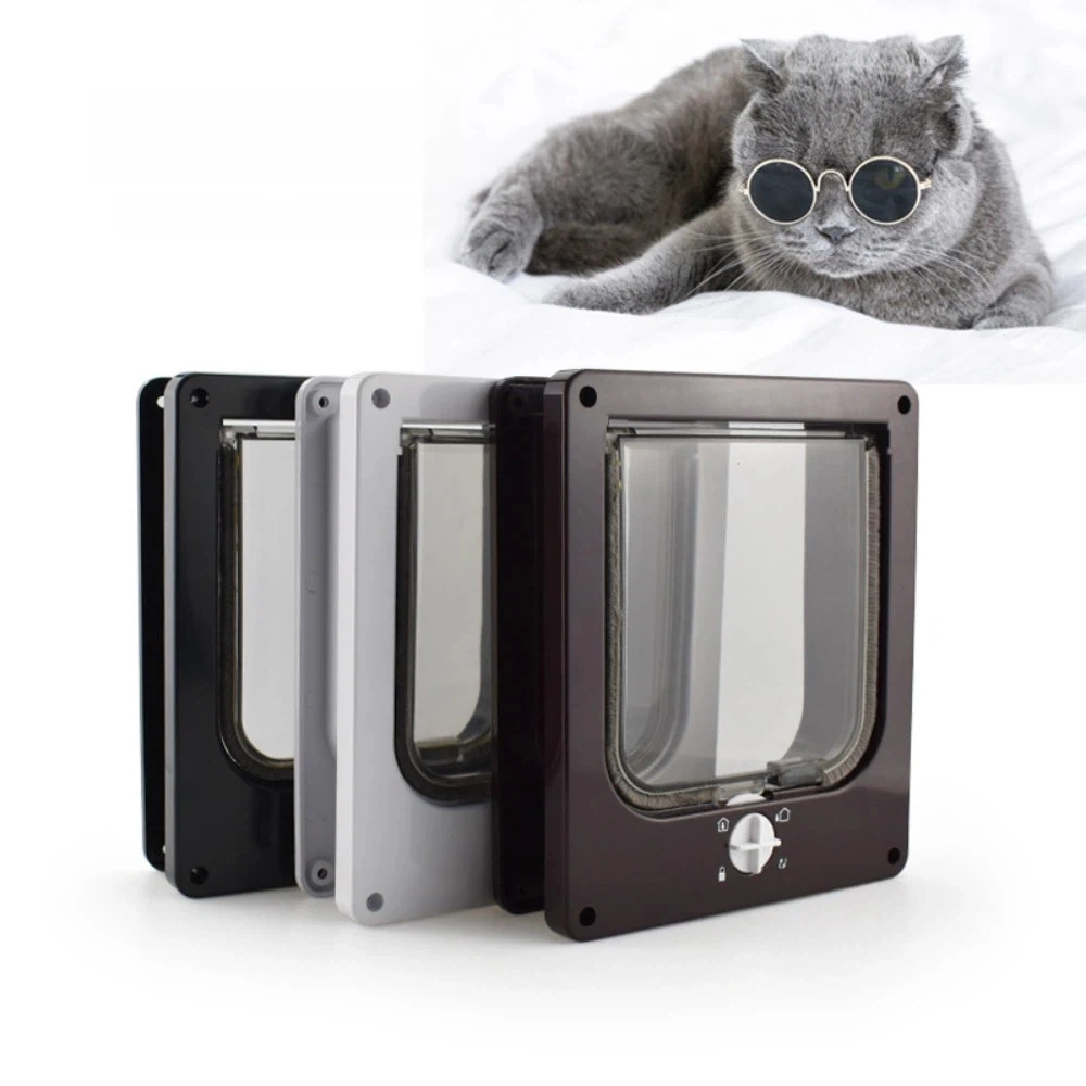 Porta para Gatos ABS com 4 Modos de Fechamento e Trava de Segurança - Imagem 3