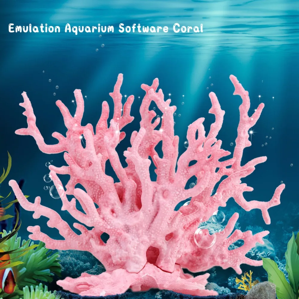 Coral Artificial para Aquário de Resina com 16 cm Rosa - Imagem 3