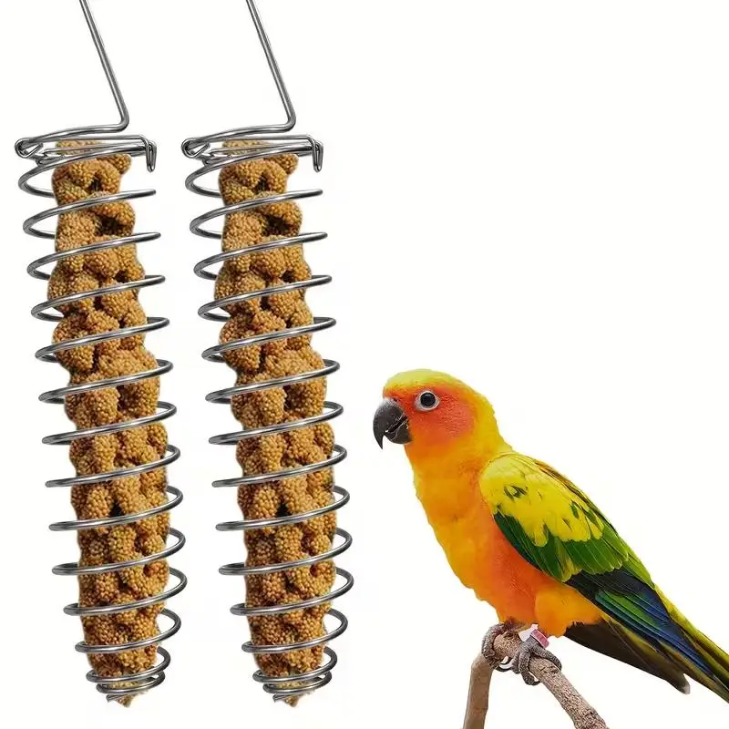 Alimentador de Papagaio Inox para Gaiola de Periquito e Calopsita - Imagem 4