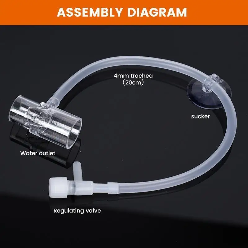 Bico de Saída para Aquário de Acrílico 25/20/16mm com Oxigenação - Imagem 5