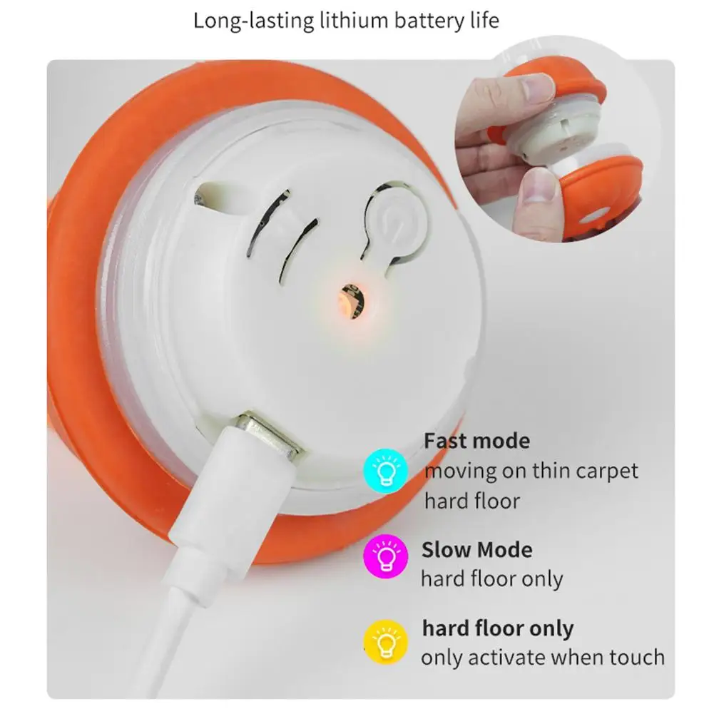 Bola Interativa para Cães Recarregável USB com Ativação por Movimento - Imagem 4