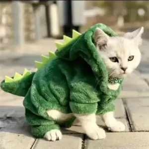 roupa de dinossauro para cães e gatos