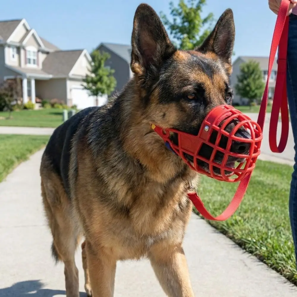 Focinheira Ajustável para Cães de Plástico com Fivela - Image 4