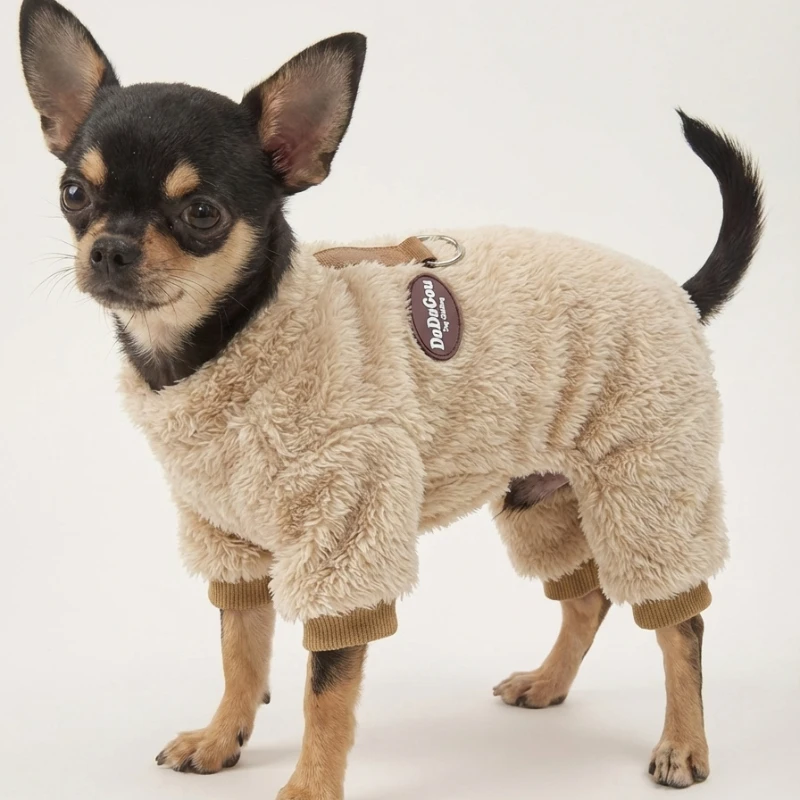 macacão de inverno para cães pequenos