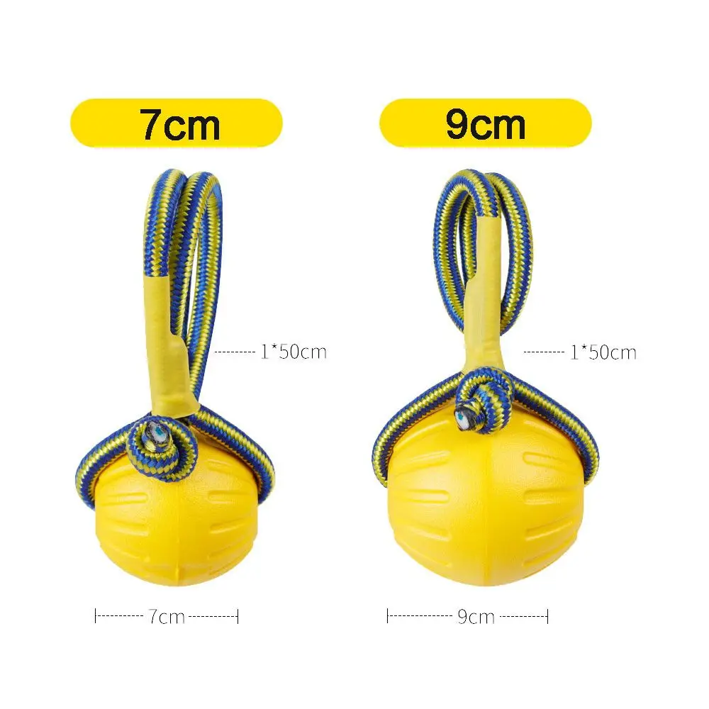 Bola de Borracha para Cães EVA 7 cm Amarela para Treinamento - Imagem 6